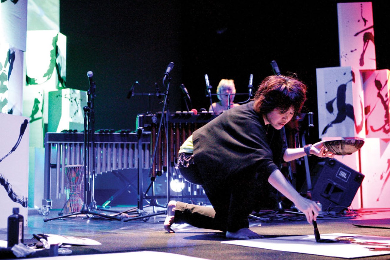 Hiroko Watanabe performing at OzAsia.