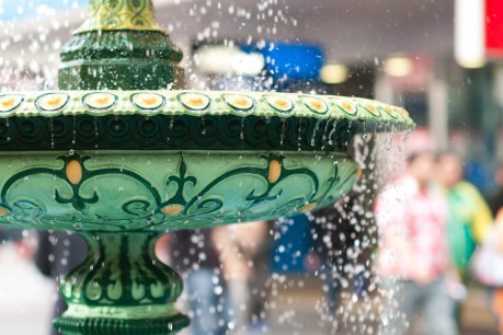 Rundle Mall fountain’s bubbly birthday