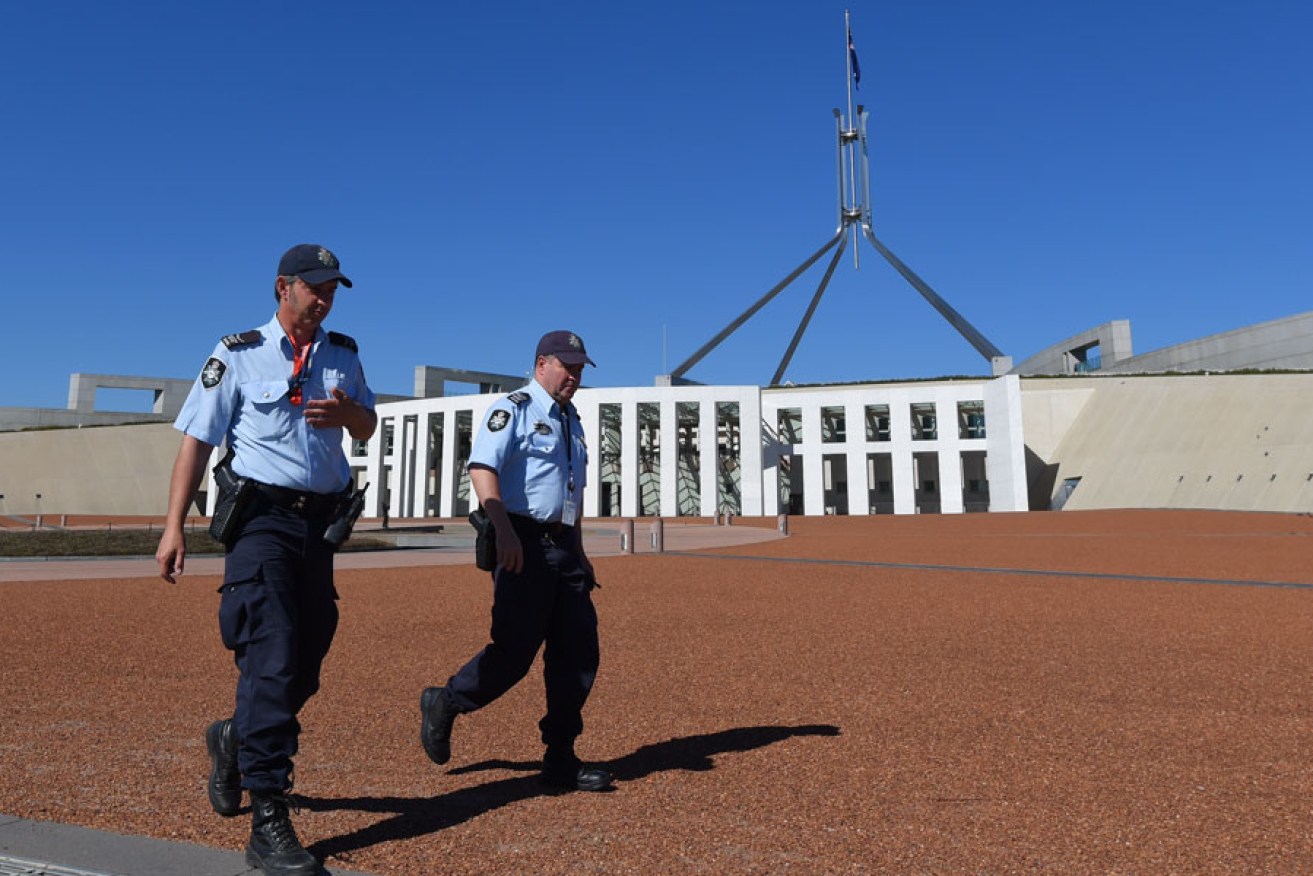 Parliament House security has been ramped up.