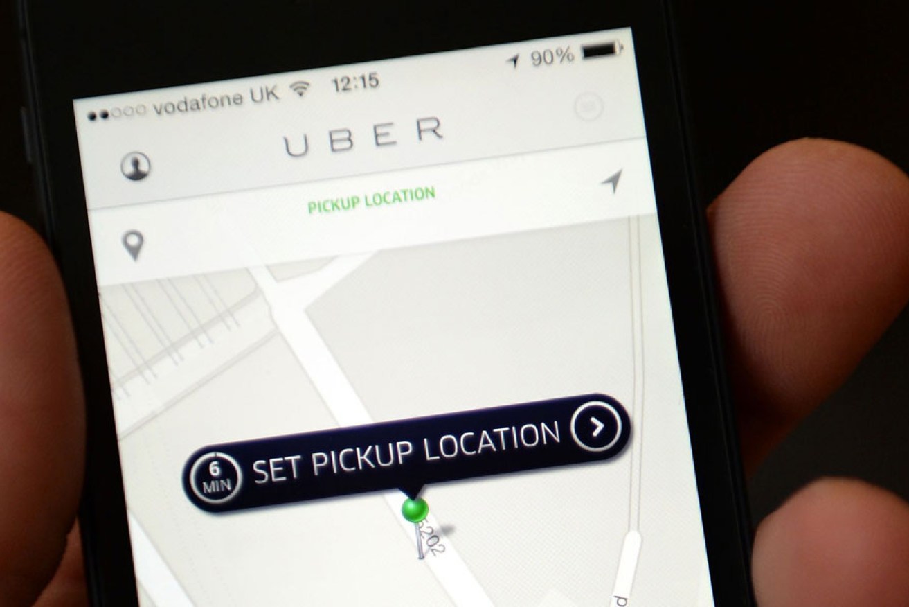 The Uber app allows customers to book hire cars with a swipe of a smartphone screen.