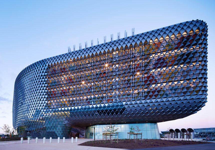Pinecone? Cheese grater? Nope. It’s a research institute. Photo: Peter Clarke.