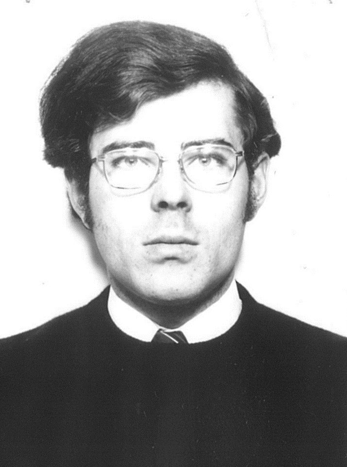 Crawford in his final undergraduate year in 1971. Photo: University of Adelaide