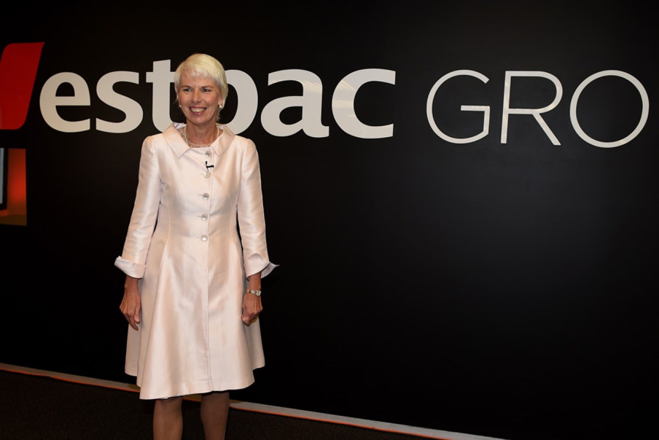 Gail Kelly at this month's announcement of Westpac's full-year results. Photo: AAP