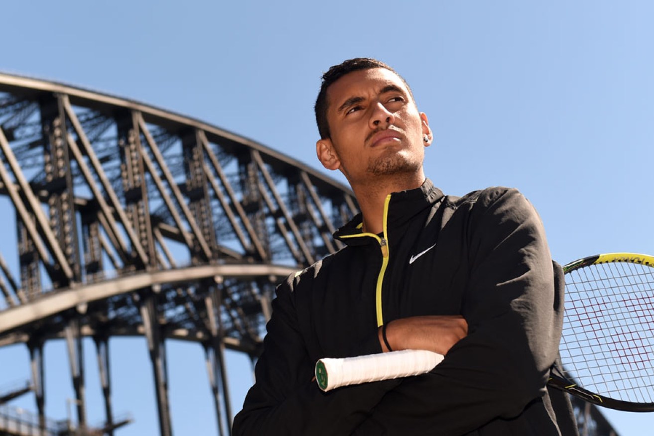 Nick Kyrgios has been named Australia's most outstanding tennis player for 2014.