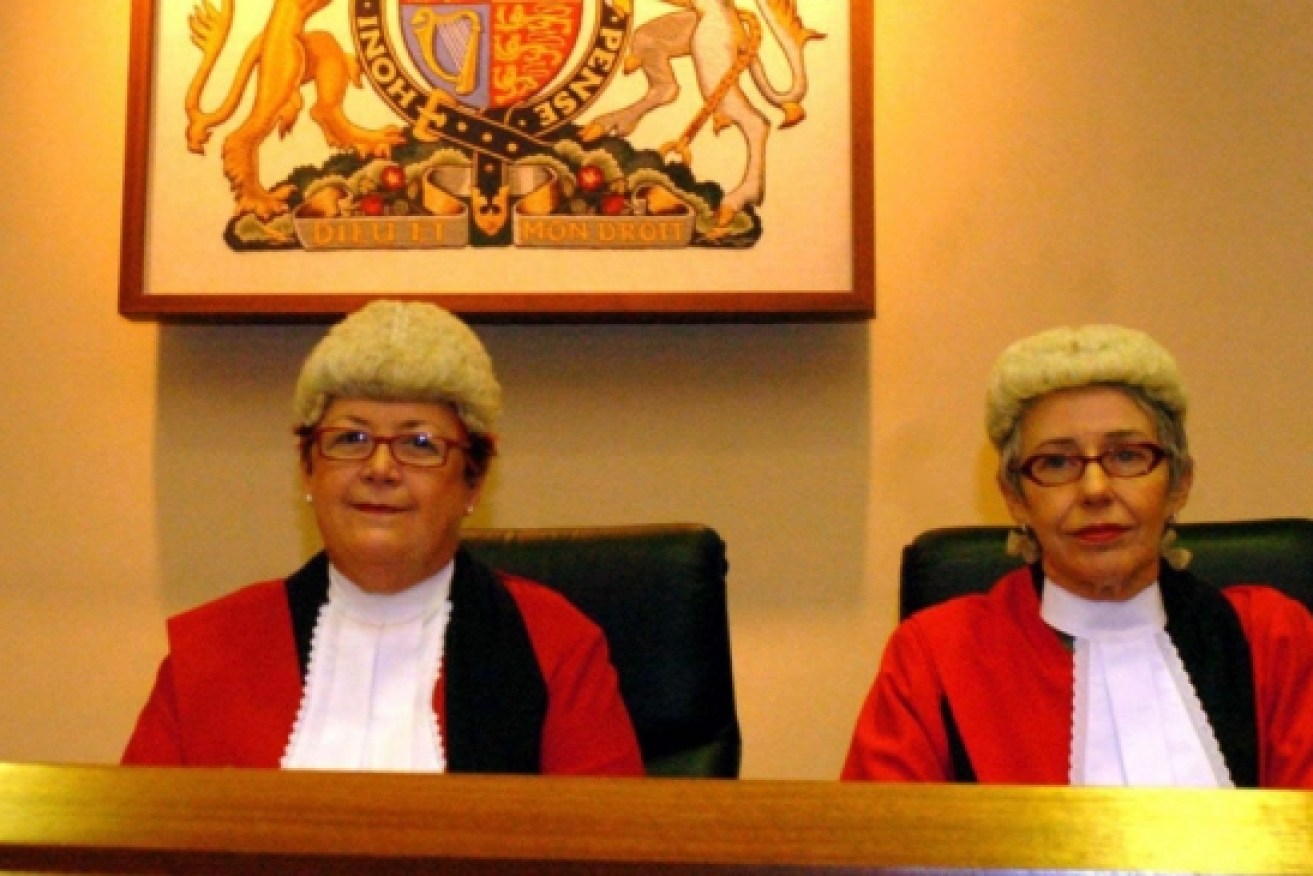 Justice Margaret Nyland (left) and Justice Robyn Layton in 2006. Justice Layton headed the 2003 Child Protection Review.