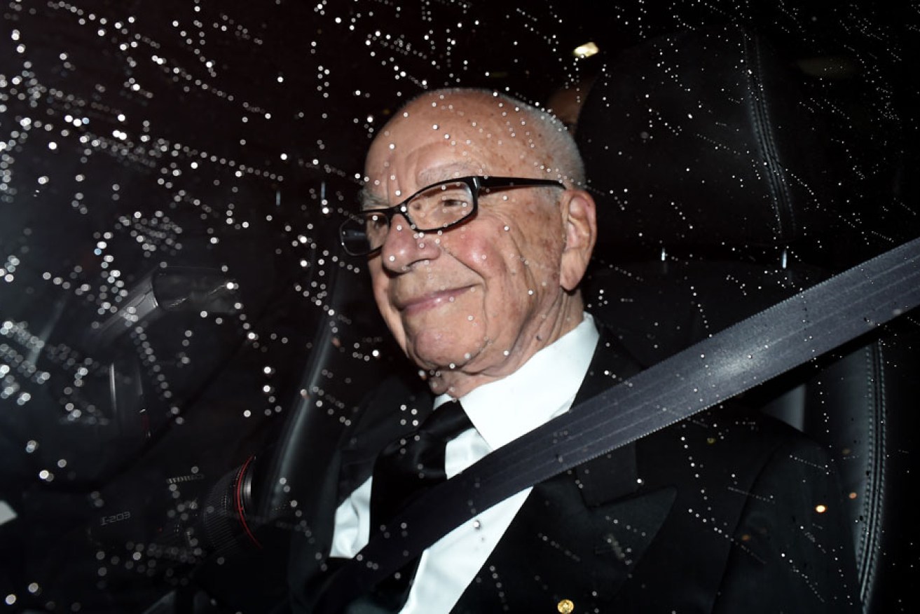 He will have his way: Rupert Murdoch arrives at a function in Sydney this year.