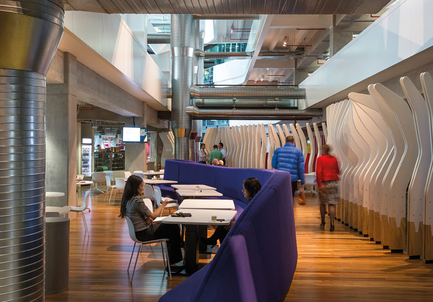 A mix of modern office and industrial flair. Photo: John Gollings.