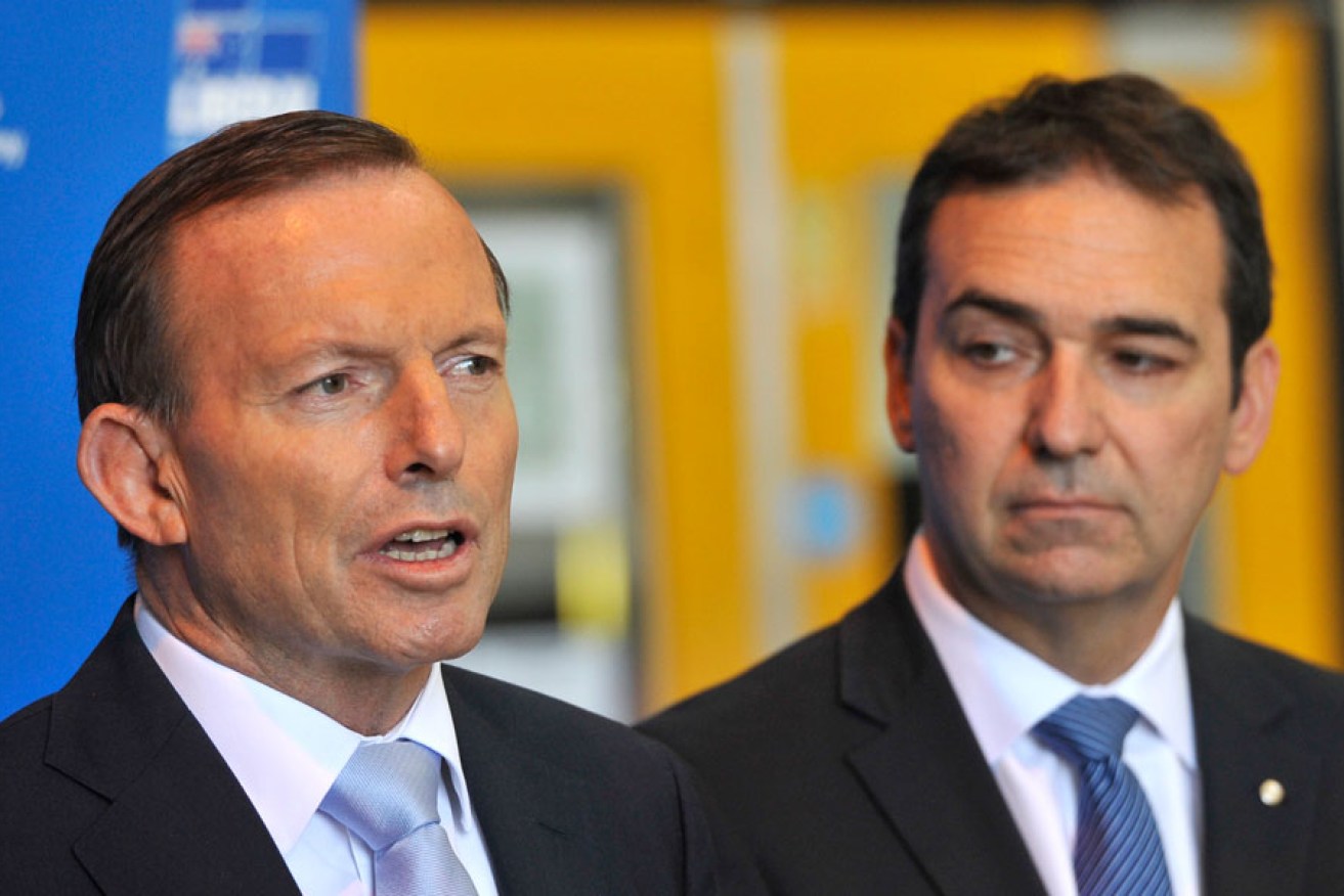 Steven Marshall (right) isn't the Liberals' problem; neither is Tony Abbott, although he didn't help.