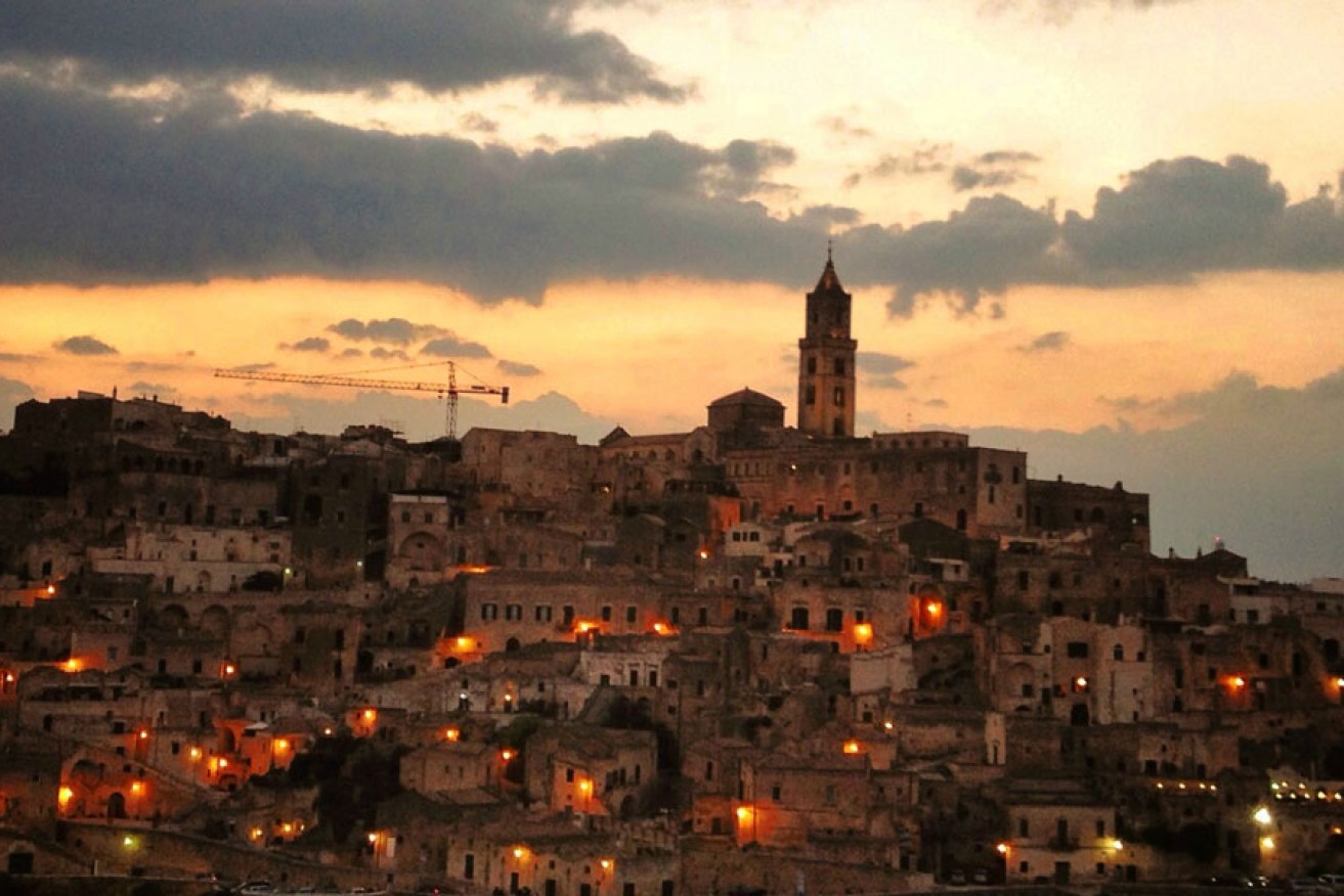 The stunning city of Matera at sunset. Photo: Candice Keller