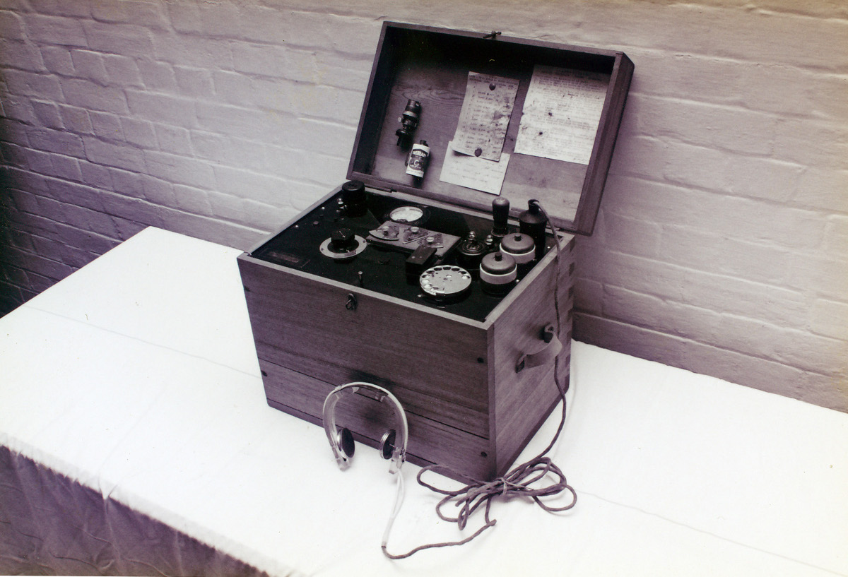 Dr Birch's ECT machine in the 1980s. Note the telephone dial. (photo: Glenside Historical Society)