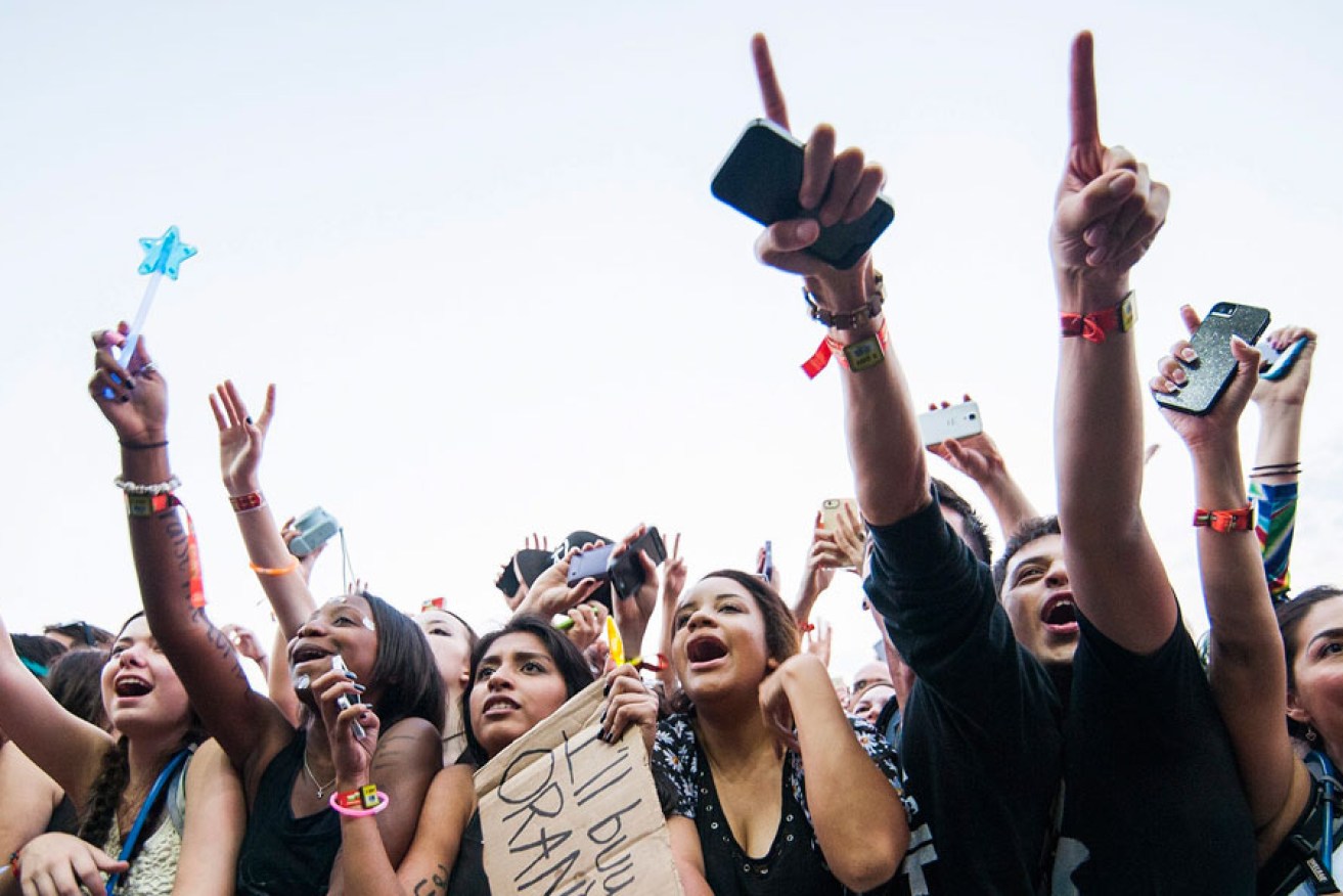 Fans cheer as New Zealand singer Lorde performs at the 2014 Austin City Limits music festival at Zilker Park in 2014. 