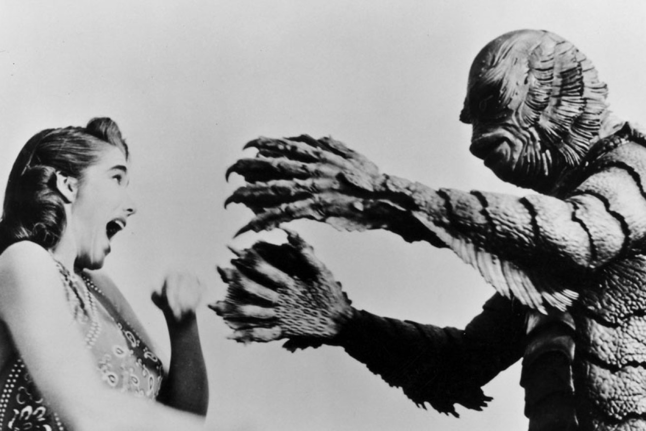 The menacing Gill Man from the 1954 horror flick, Creature from the Black Lagoon.