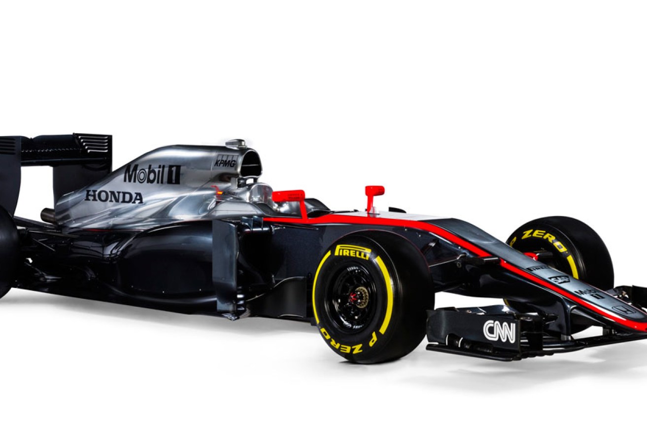 An image of the new McLaren car.