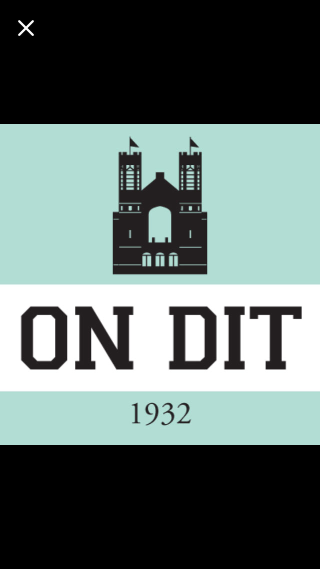 The new, and very "Ivy League", logo for On Dit.