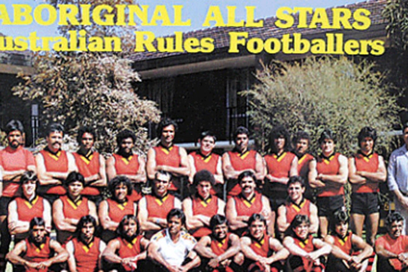 A poster celebrating the first Aboriginal All Stars, produced by the Department of Aboriginal Affairs.