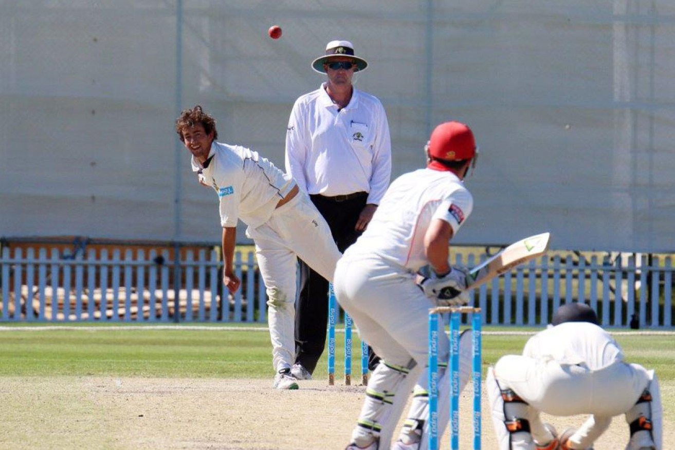 WA bowler Ashton Agar had a breakout match against South Australia. Photo: Peter Argent/InDaily