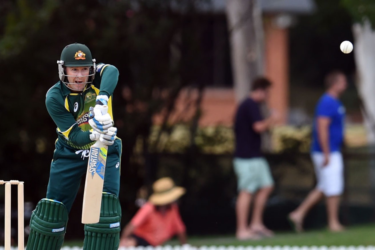 Michael Clarke during a Cricket Australia XI practice match against Bangladesh at Allan Border Field in Brisbane last week.
