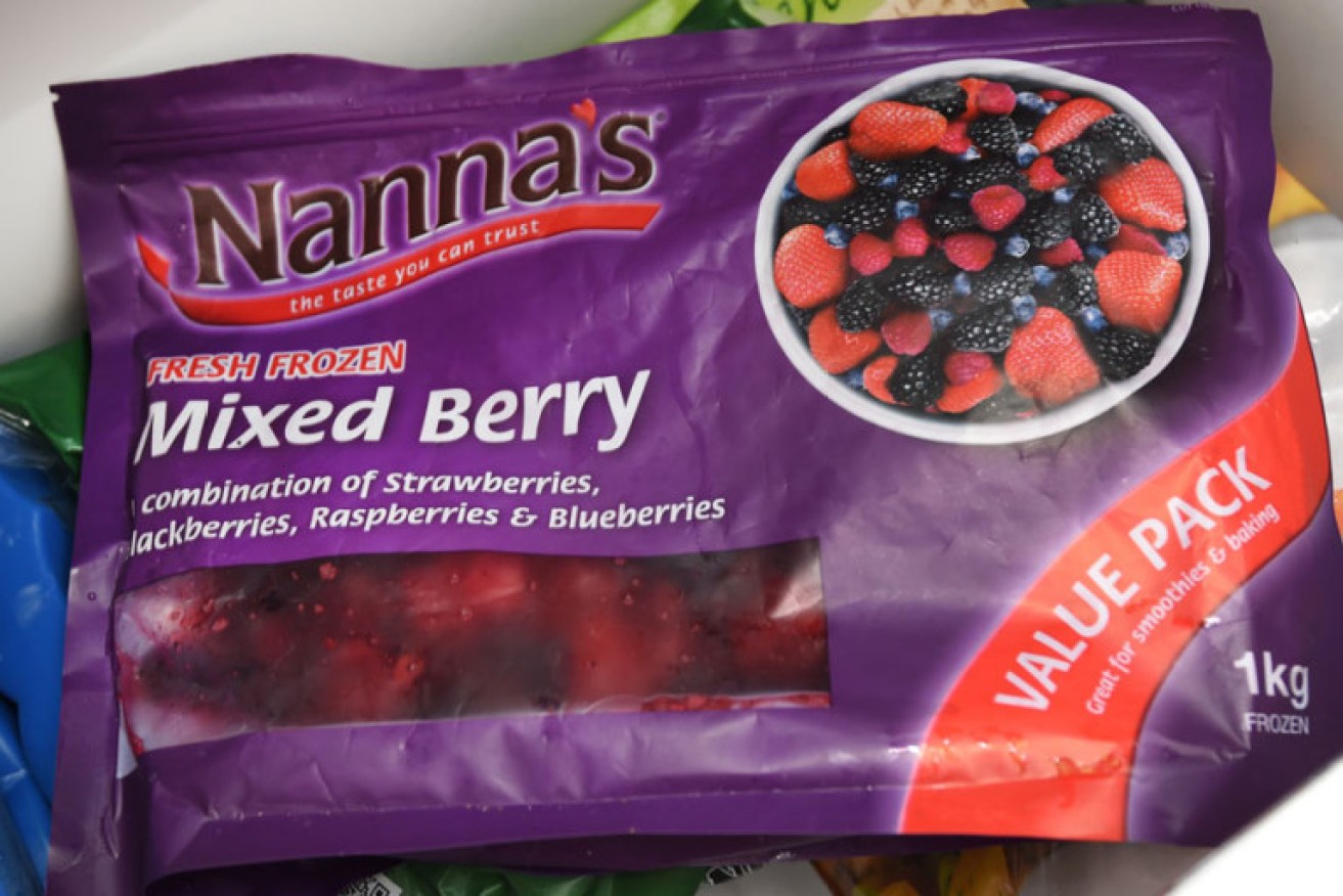 One of the berry products nationally recalled.