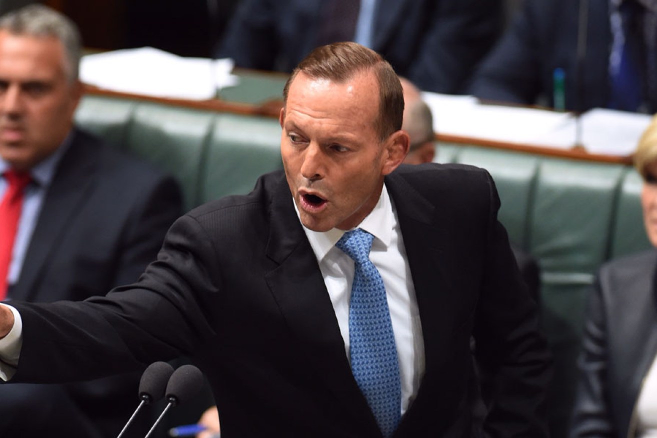 Prime Minister Tony Abbott in Question Time yesterday (Thursday).