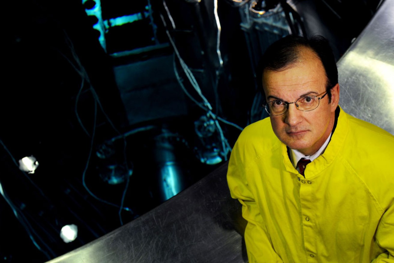 Ziggy Switkowski with the Opal nuclear research reactor at Lucas Heights in Sydney in 2008 - he reported to the Howard Government on the benefits of embracing the nuclear industry.