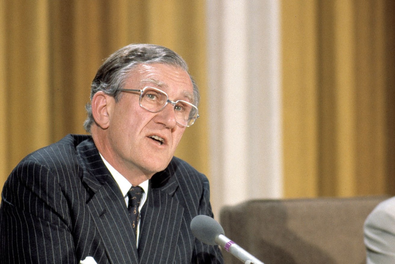 Malcolm Fraser in 1981, during his time as Australian Prime Minister.