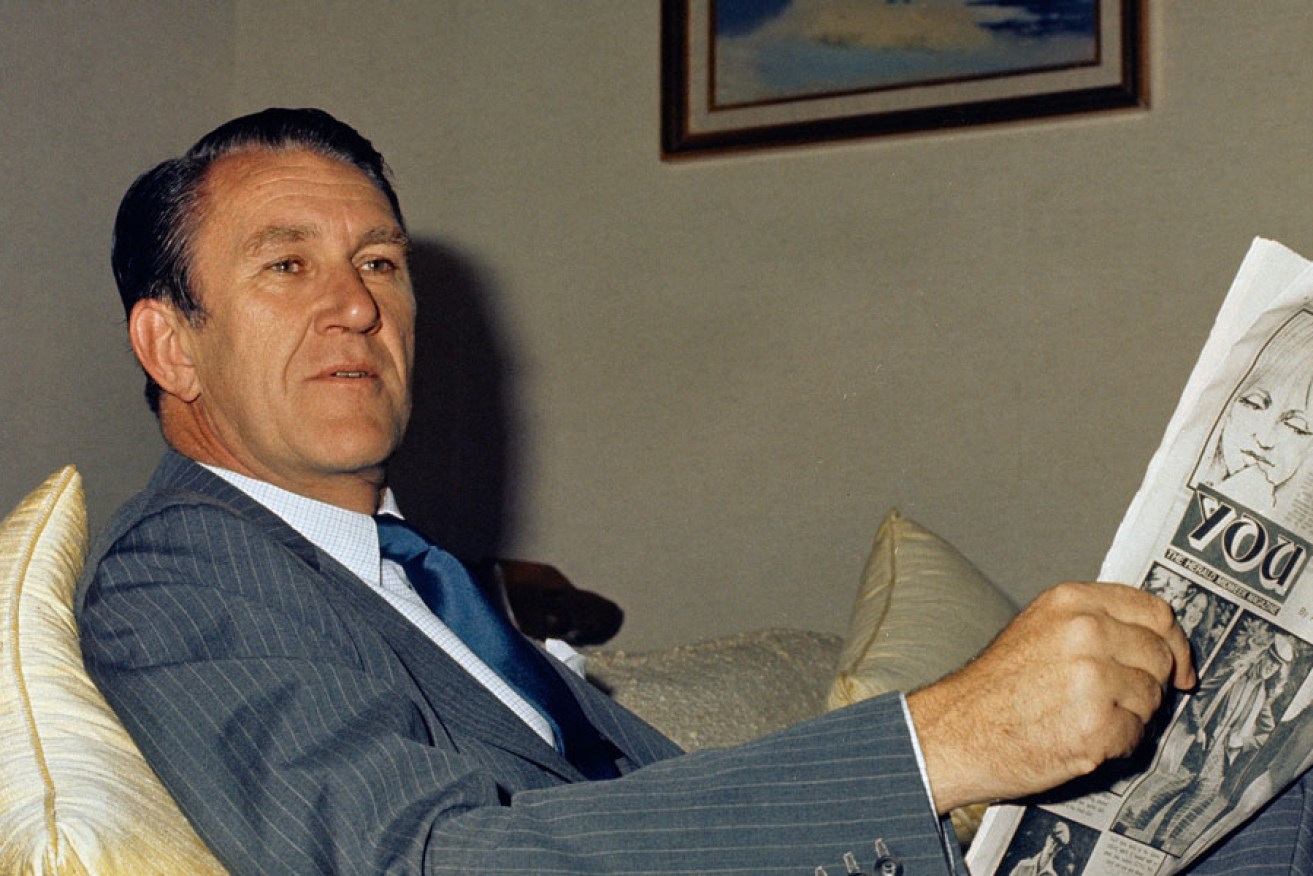 Prime Minister Malcolm Fraser relaxes at The Lodge in Canberra in 1978. Photo: National Archives of Australia