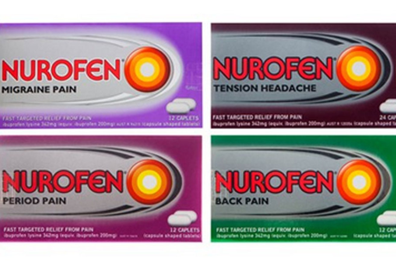 Nurofen's "specific pain" range.