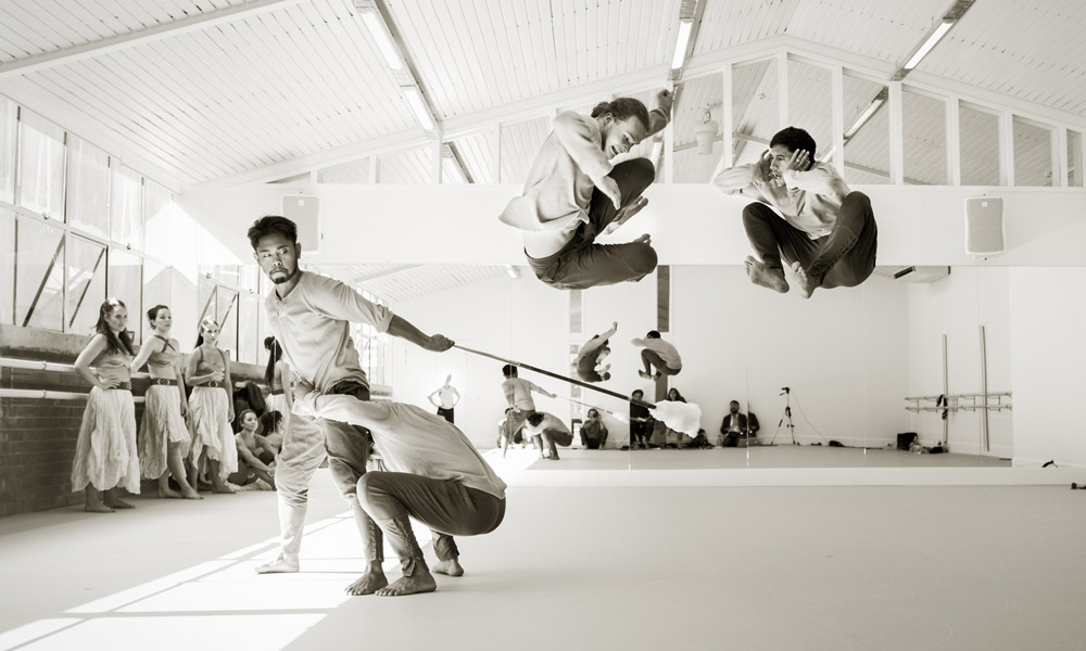 NZ Dance Company in rehearsal for Rotunda. Photo: John McDermott