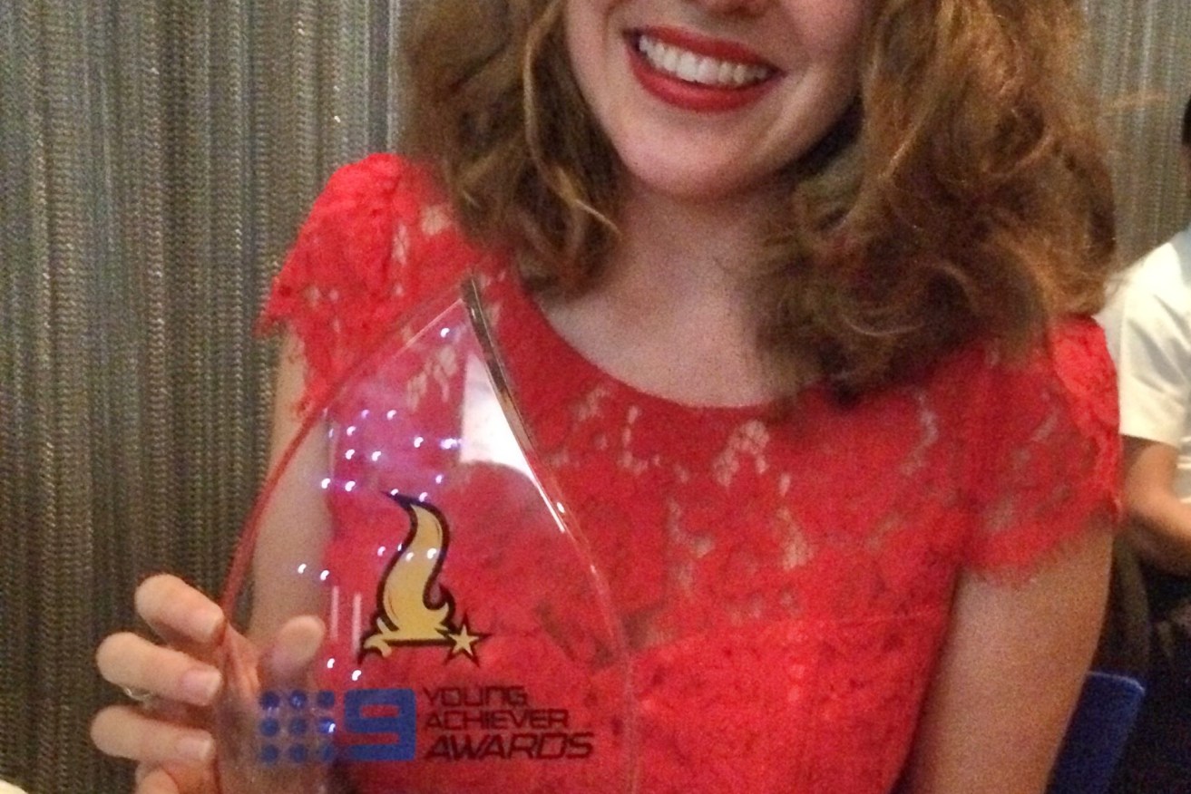 Second year student Saskia Gerhardy won the Channel 9 Flinders Ports Environment Award for promoting conservation.