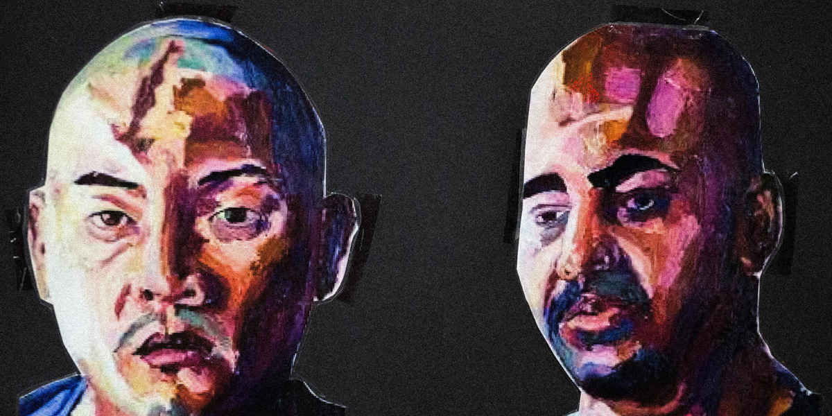 Portraits of Chan and Sukumaran, painted by the latter who became an accomplished painter while in prison. AAP photo