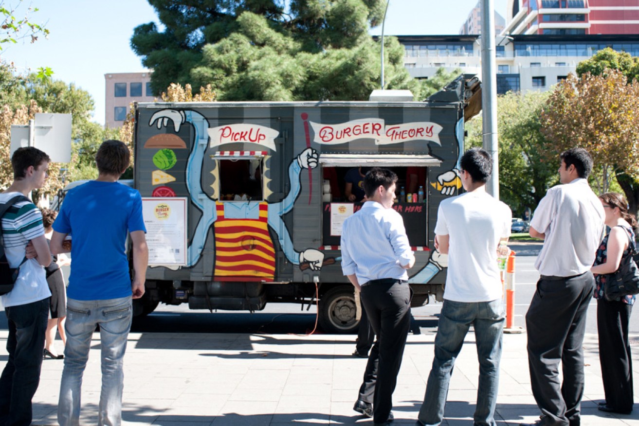 The Burger Theory food truck was in the vanguard of Adelaide's pop up culture. Photo: Nat Rogers/InDaily