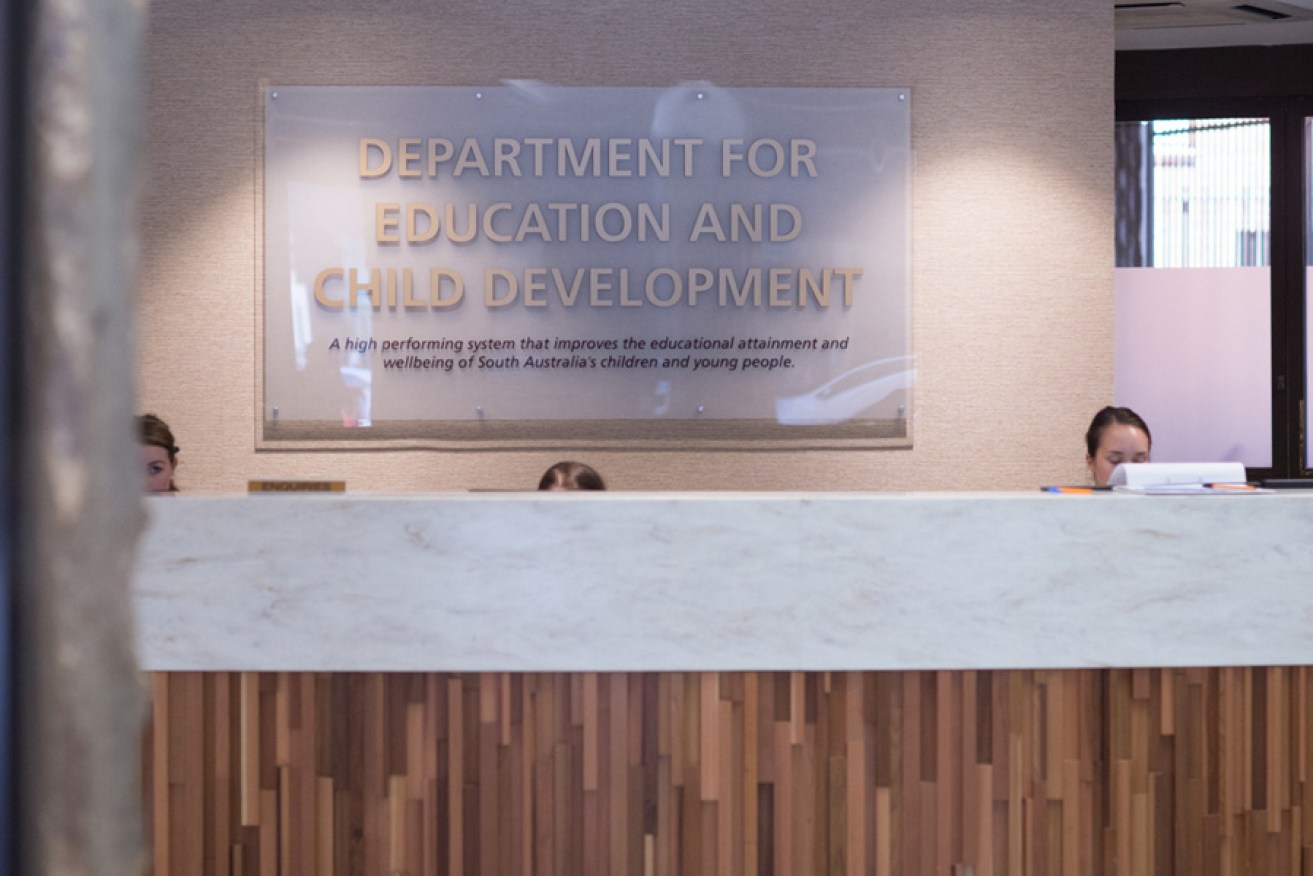The city headquarters of the Department for Education and Child Development, which includes Families SA.