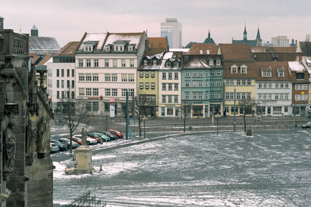The Domplatz (cathedral square) in Erfurt. Photo: Jack Baldwin