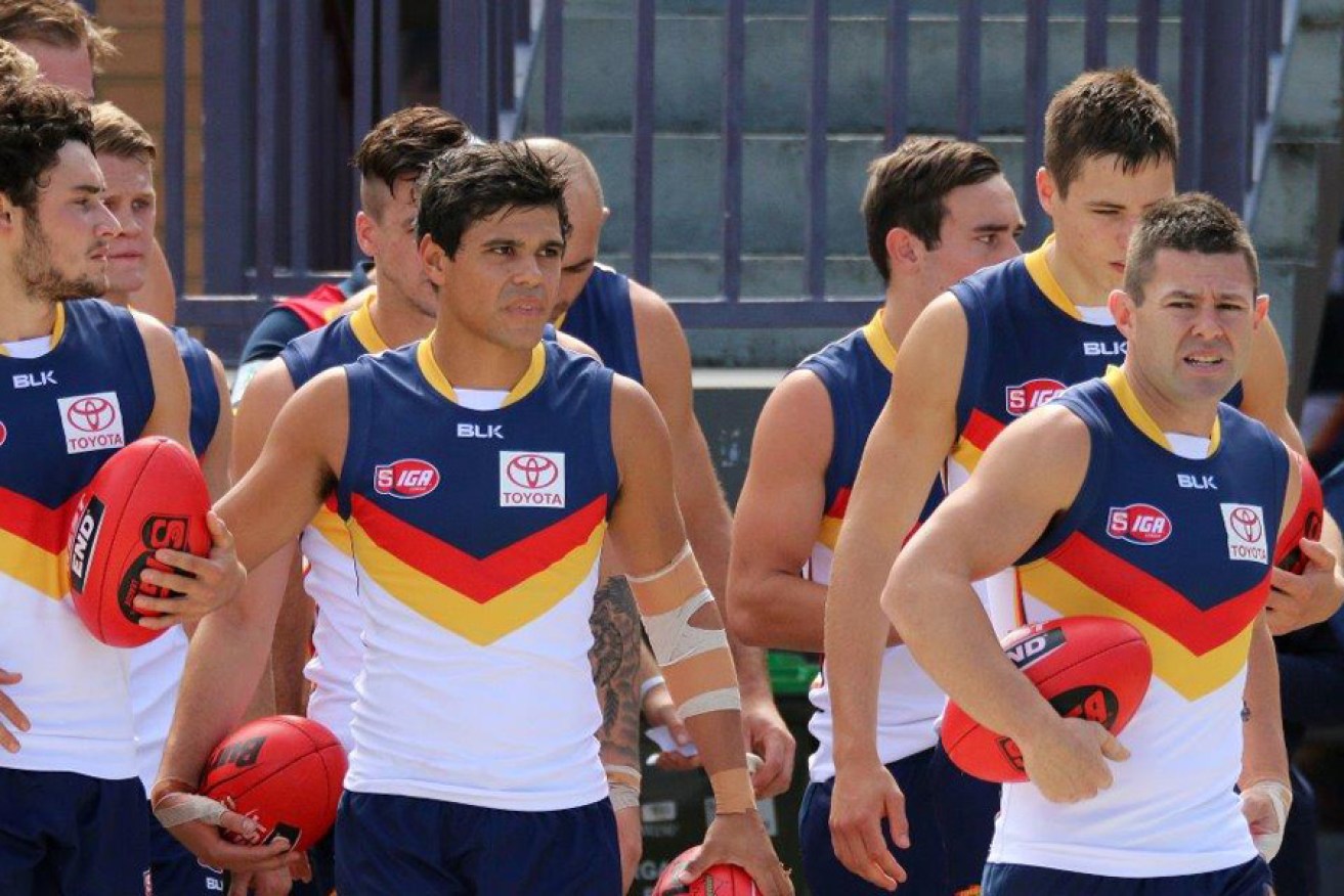 The SANFL Crows in May 2015. Photo: Peter Argent