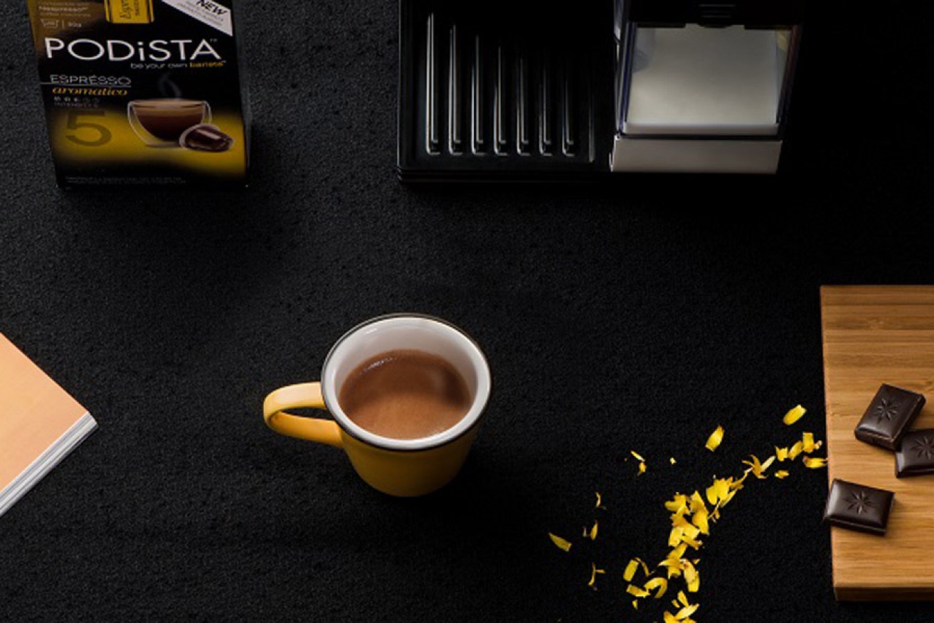 PODiSTA has 15 varieties of coffee, chocolate and milk flavourings