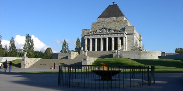 Melbourne's Shrine of Remembrance.