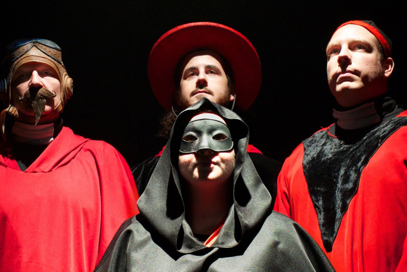 The Inquisitors in Unseen Theatre's Small Gods. Photo: Michael Errey 