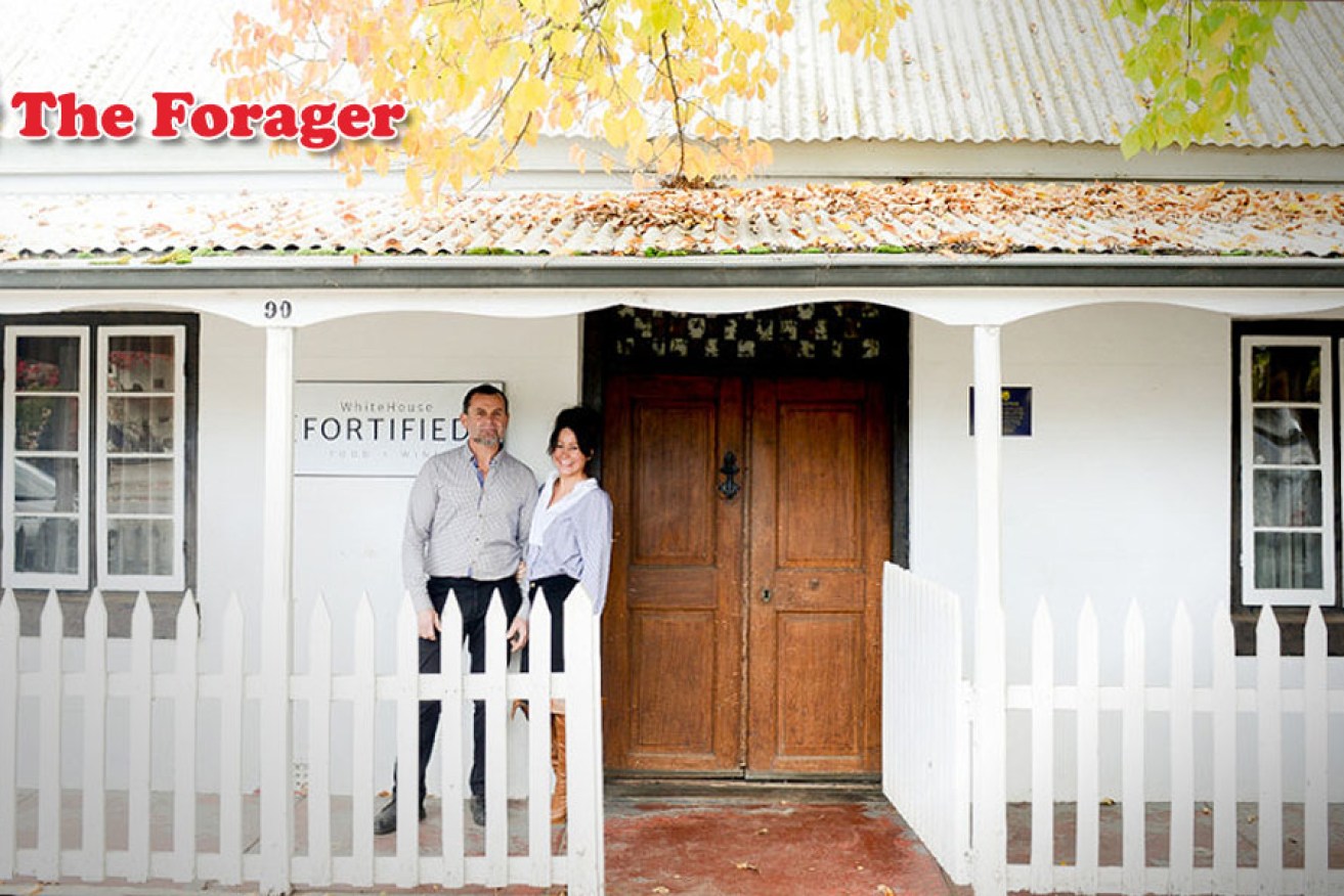 Sid Dinkoudis and Sophie Zervas at the newly rebranded White House [Fortified] Food + Wine at Hahndorf. Photo: Nat Rogers/InDaily