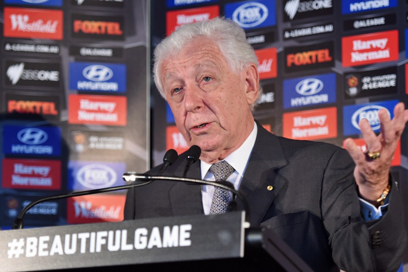Frank Lowy: all of Australian soccer's recent success has been on his watch. AAP photo