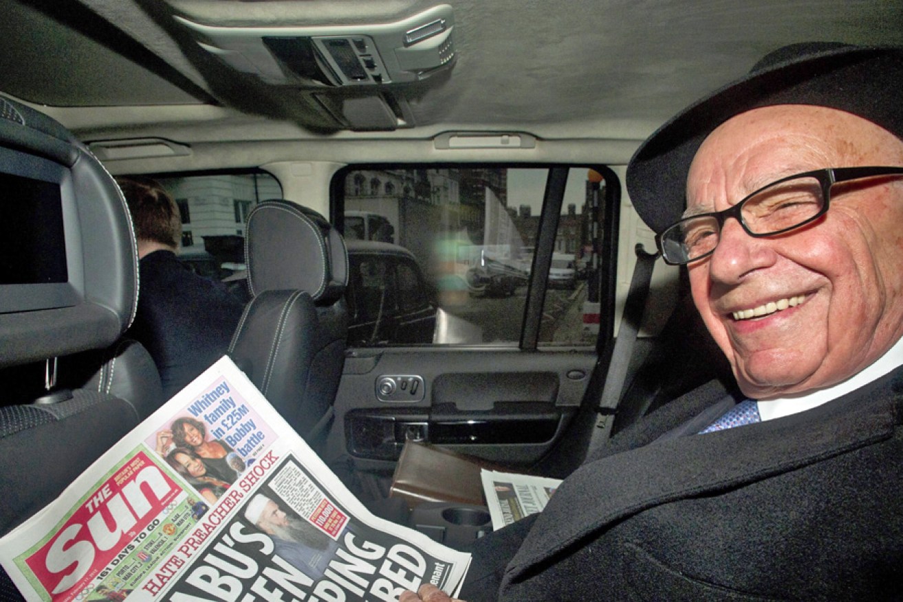 Rupert Murdoch: print advertising is continuing to slump for his Australian newspapers.