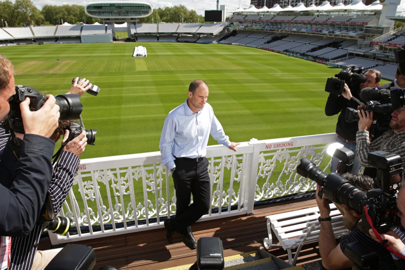 Andrew Strauss is unveiled as new Director of England Cricket at Lord's Cricket Ground last week.