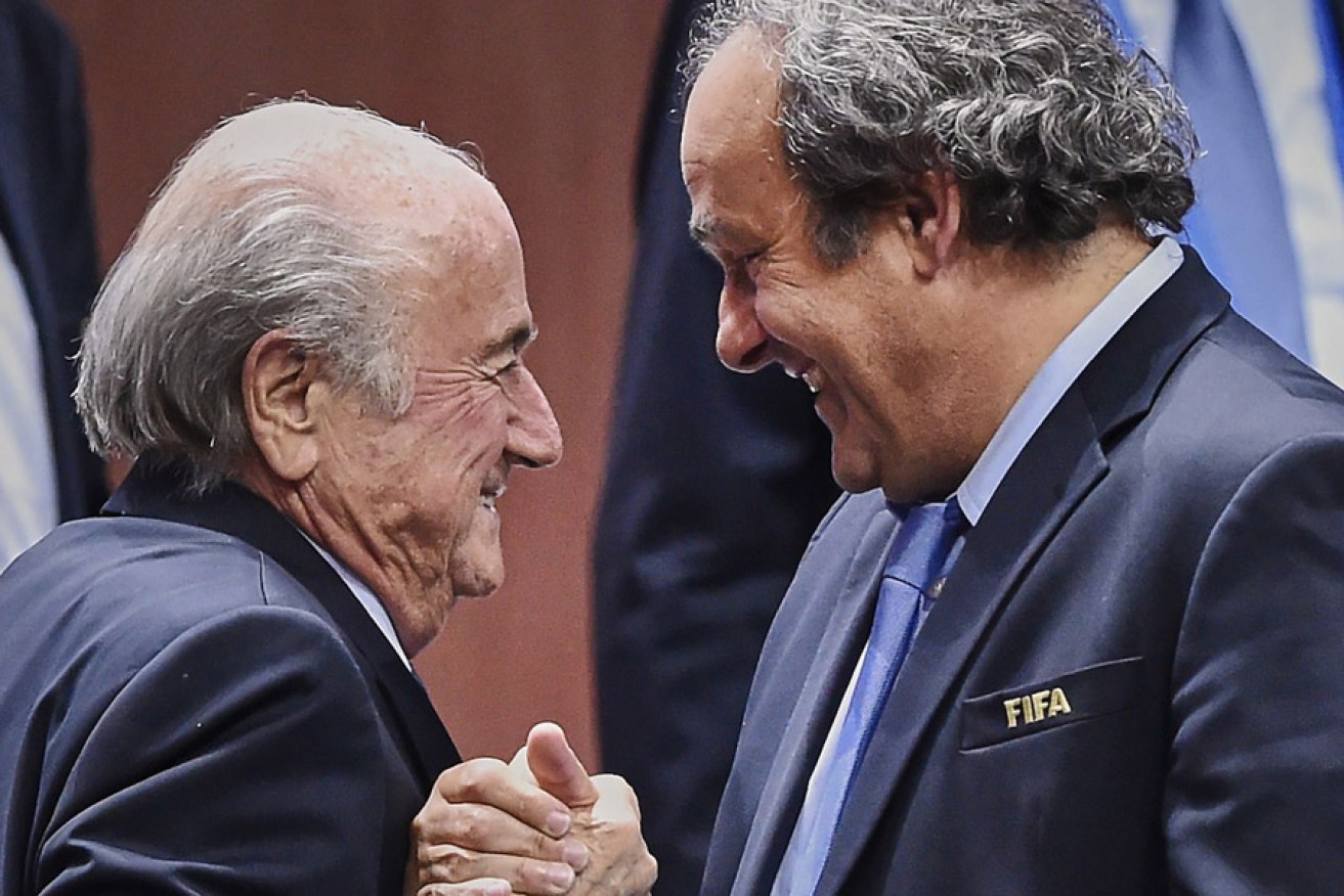 Sepp Blatter and Michel Platini. Photo: AFP