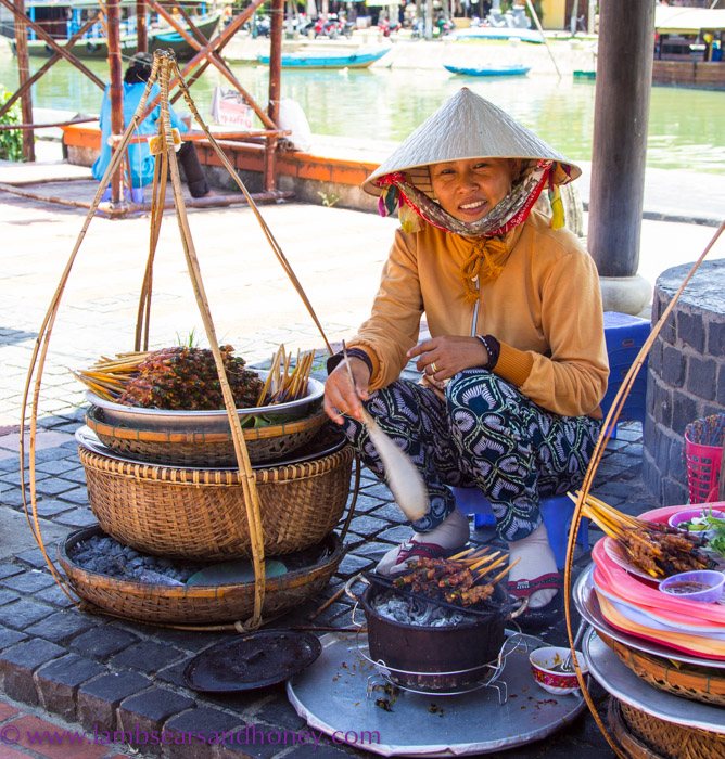 A street-food vendor in Hoi An.