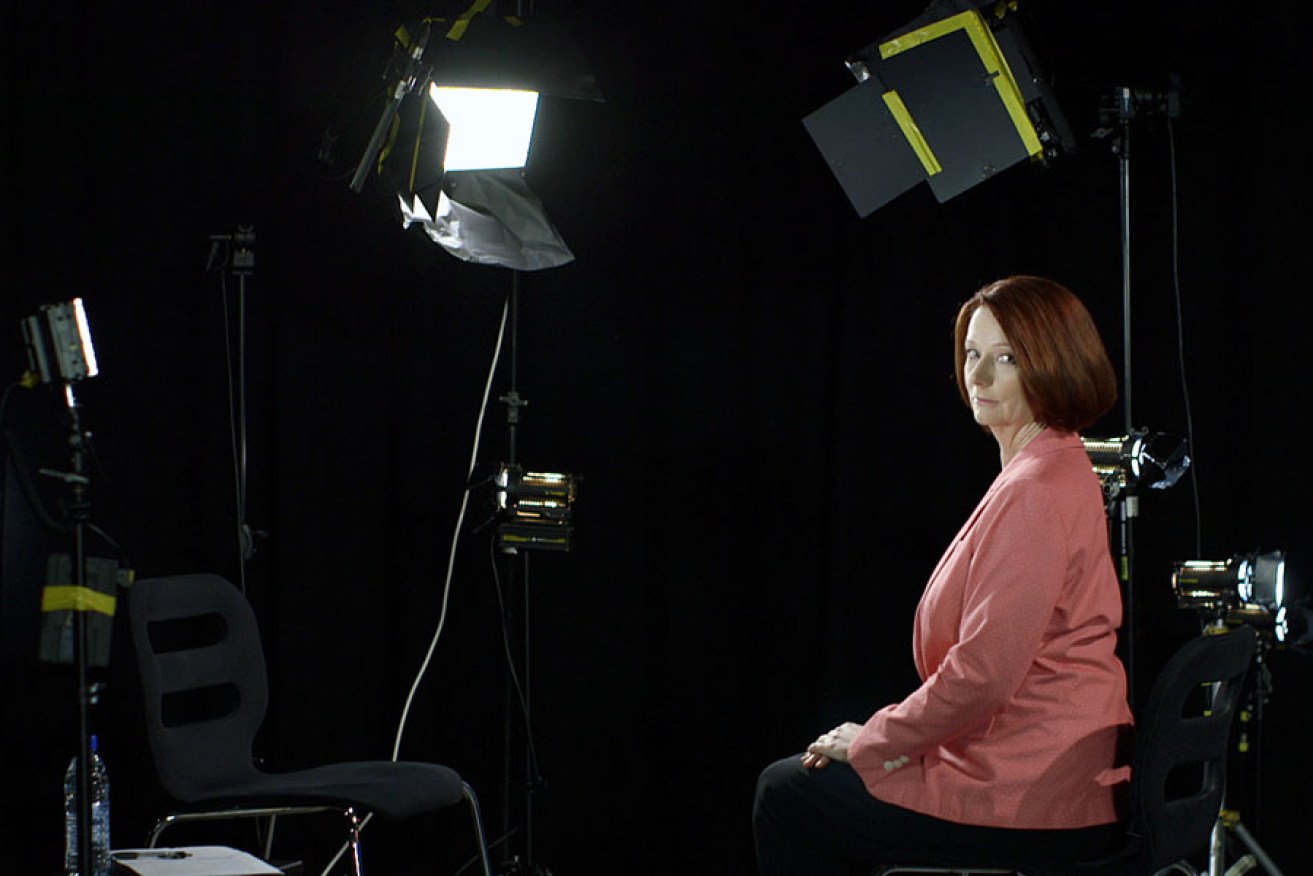Julia Gillard participating in the ABC's documentary, The Killing Season. Supplied image