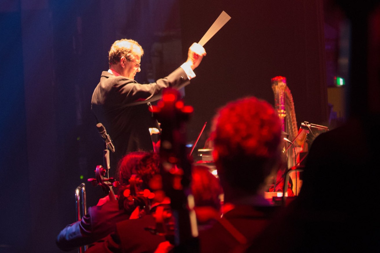 Guy Nobel conducting the Adelaide Symphony Orchestra.