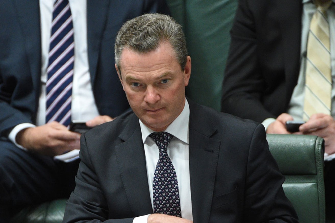 Federal industry minister Christopher Pyne