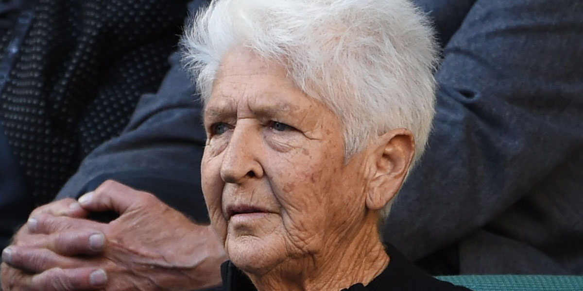 Dawn Fraser at the Australian Open earlier this year. AFP photo