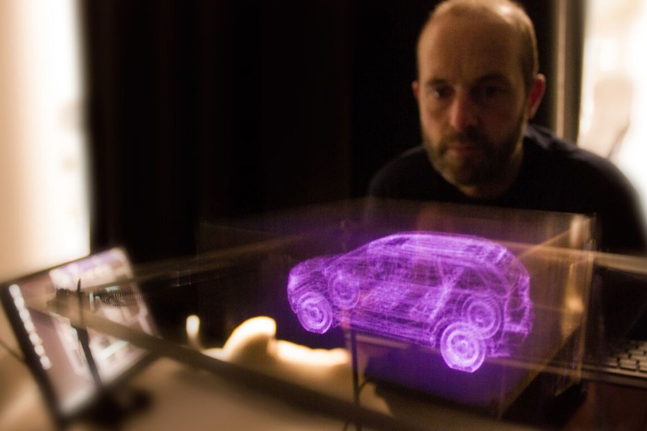 The Voxiebox creates real volumetric 3D images out of light, viewable from any angle.