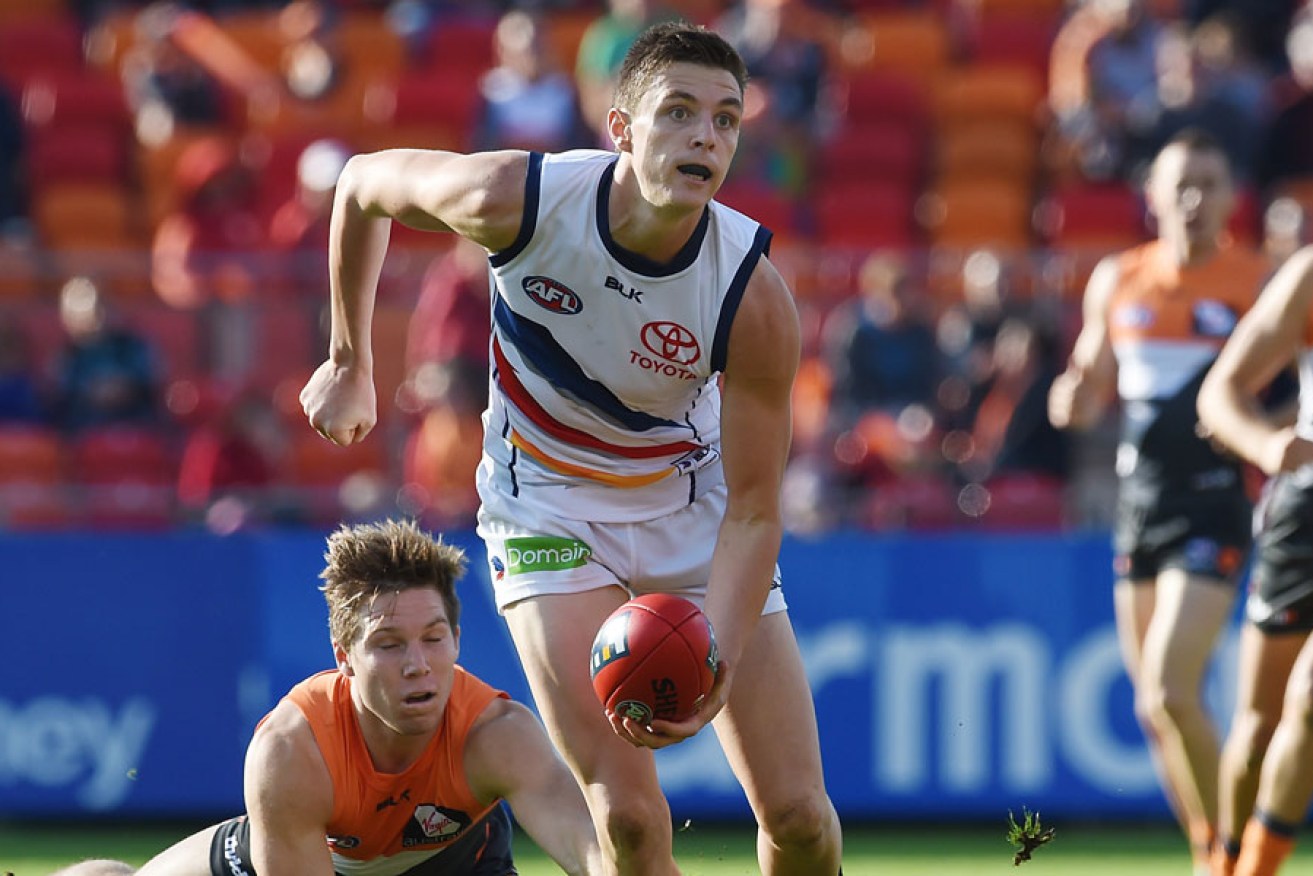 In his first season, Jake Lever is already showing leadership in the Crows backline.