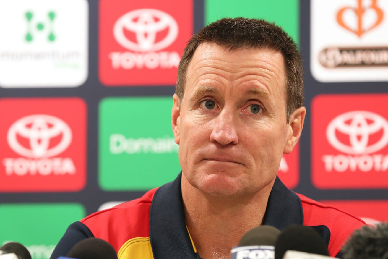 John Worsfold in Crows colours today.
